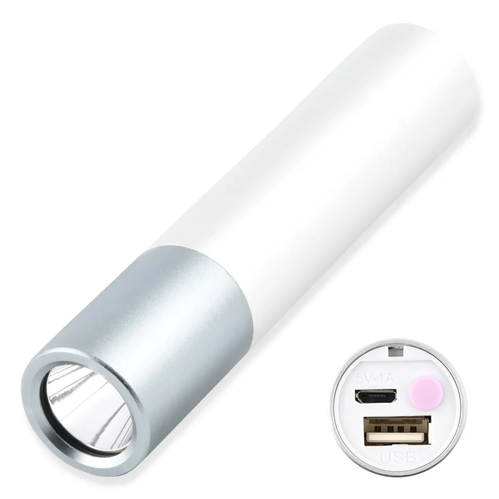 Usb Перезаряжаемый Мини светодиодный фонарик 3 режима освещения водонепроницаемый фонарик телескопическая стильная Портативная сумка для ночного освещения
