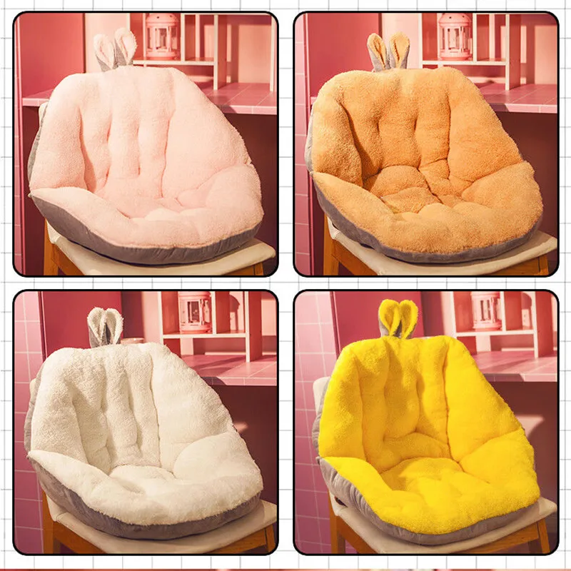 

Soft Seat Cushion Office Sedentary Backrest One Chair Semi-Enclosed Cushion Seat Stool Lazy Butt Thick Plush On The Ground 45*45