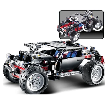 

8081 Technic Transport Hummer SUV 470 Pieces ABS Plastic Building Block Sets 8081 Toys For Children Bringuedos