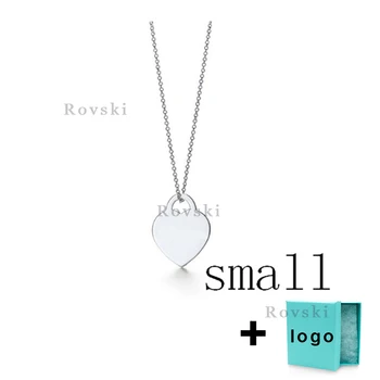 

XL TFX TTFF Rllen Sterling Silver Small Heart Carving Necklace Is Suitable for Women's Party Jewelry Wholesale Free Delivery.