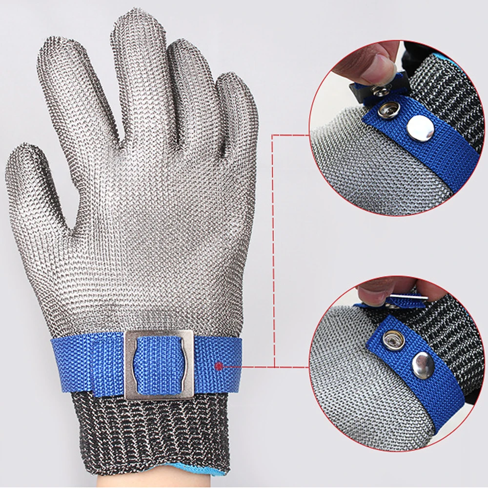 New Glove Anti Cutting Level 5 HPPE Stainless Steel Ring Cut Resistant Glove For Glass Working 1 New Glove Anti Cutting Level 5 HPPE Stainless Steel Ring Cut Resistant Glove For Glass Working 5