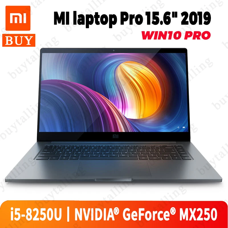 Оригинальные Xiaomi Mi Notebook Pro 15 6 дюймов 2019 ноутбук с процессором Intel Core i5 8250U NVIDIA GeForce