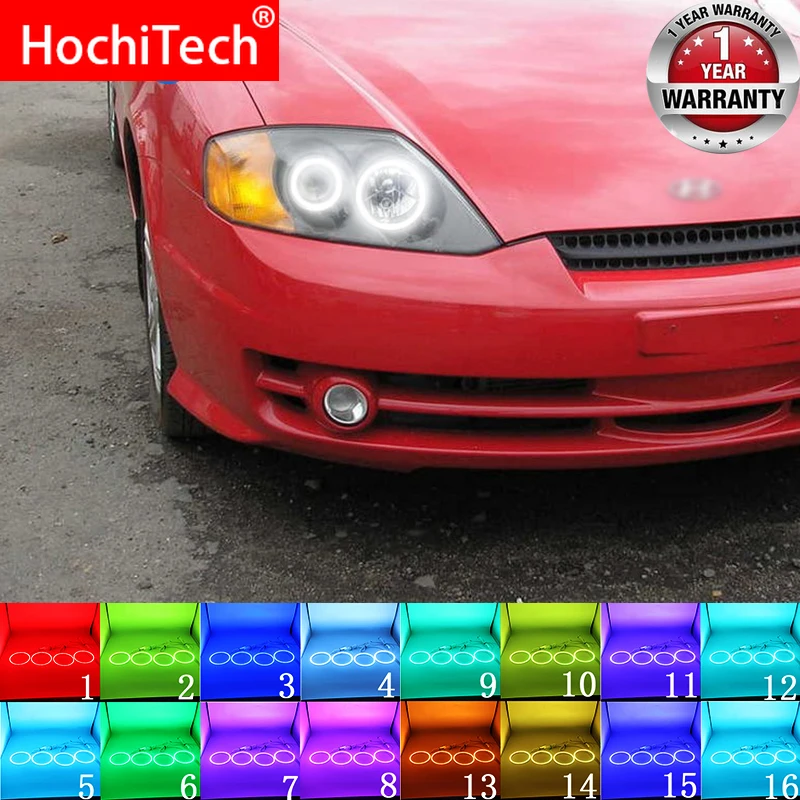 Последняя фара Мульти-Цвет RGB светодиодный Ангельские глазки гало кольца дневные