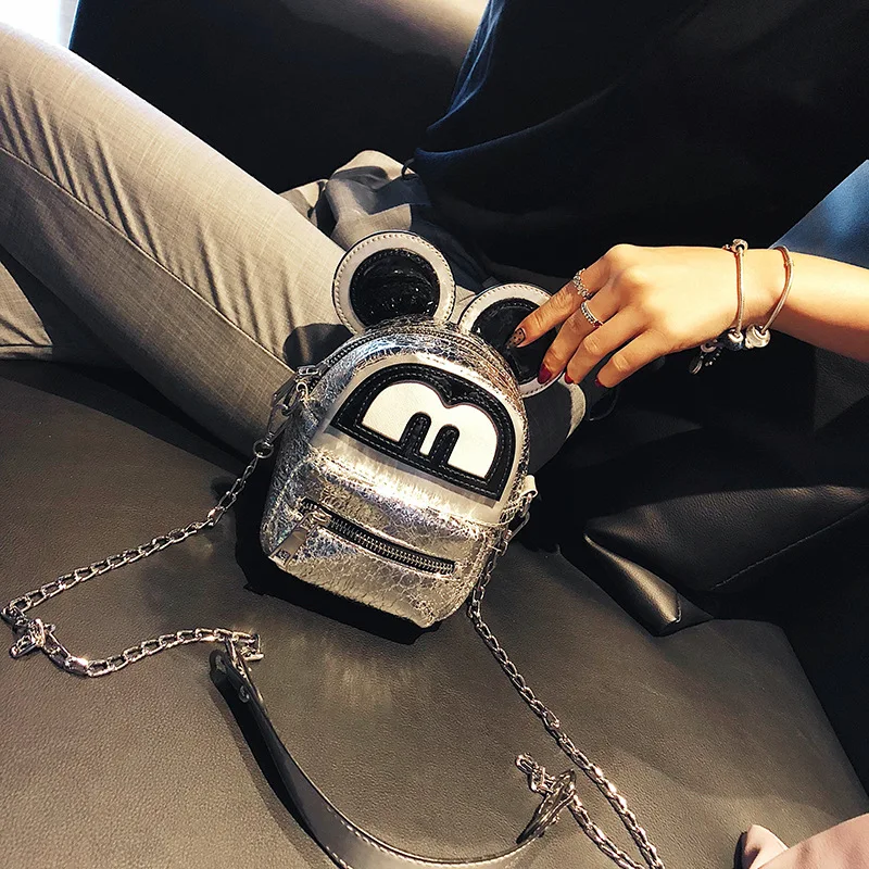 Сумки для женщин Bolso Bandolera Mujer сумки через плечо для женщин с цепочкой богемный мультфильм девушка сумка через плечо серебряные сумки