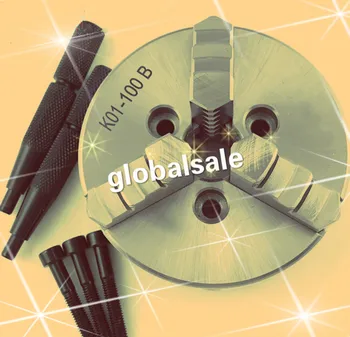 

FREE SHIPPING K01-100B 3 Jaw 100mm Manual Self-Centering Lathe Chuck 2'' Three Jaws Mini Chuck Hardened Steel for CNC Wood Lathe