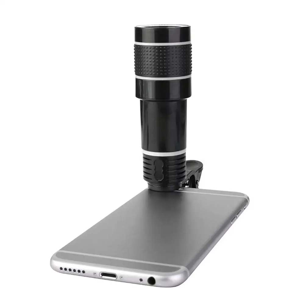 Hemobllo Phone Telephoto Lens Universal Clip On HD 20X Lens Camera Lens Smartphone Lens with Tripod Eyecup 