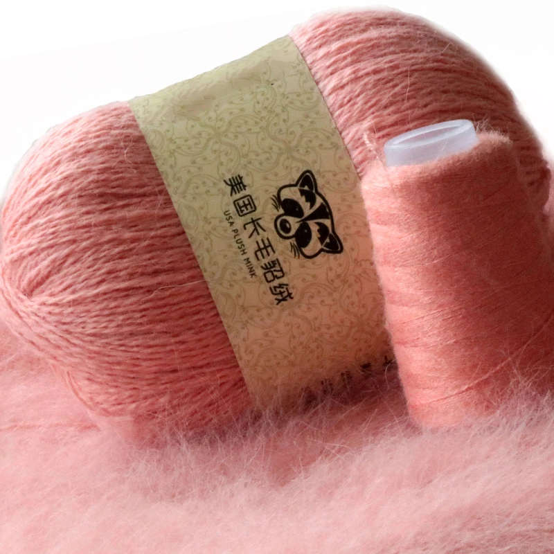 

50+20 G /SET Fine Quality Long Plush Mink Yarn For Hand Knitting Extra Soft Warm Hand Crochet Sweater Thread For Winter Fall