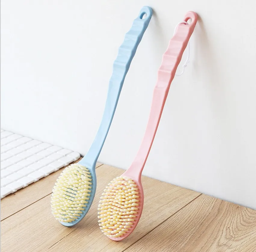 Long Handle Soft Bristle Bath Brush after Back Brush Adult Rubbing Decontamination Bath Brush Bath Rub Back Bath Brush Body Brus
