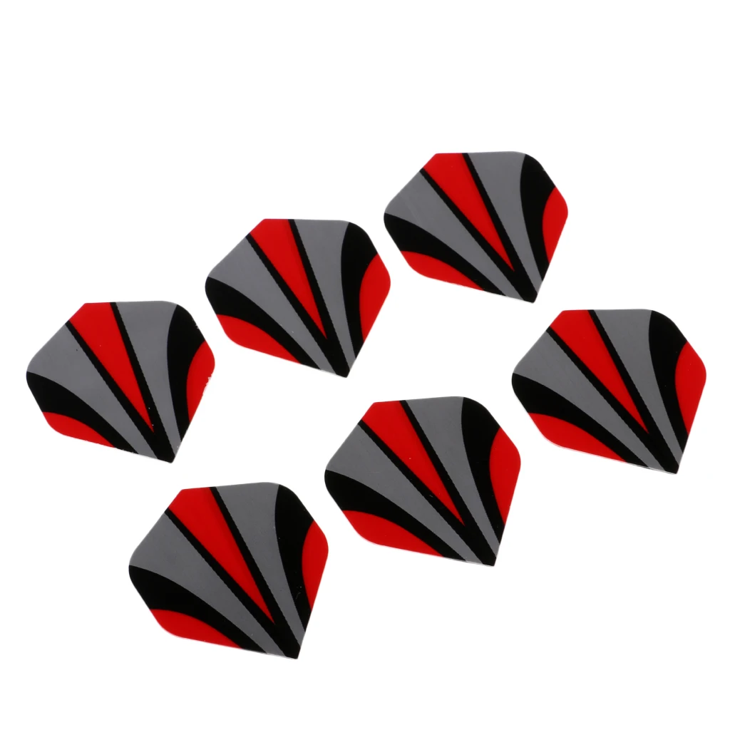 6Pcs Standard Shape Dart Flights Tail Accessories Professional Premium PVC Equipment Supplies For Dart Games