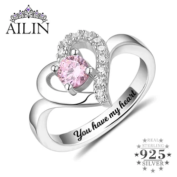 

Wholesale Personalized MOM Heart Love Ring Mom Heart Ring Mother's Day Gift