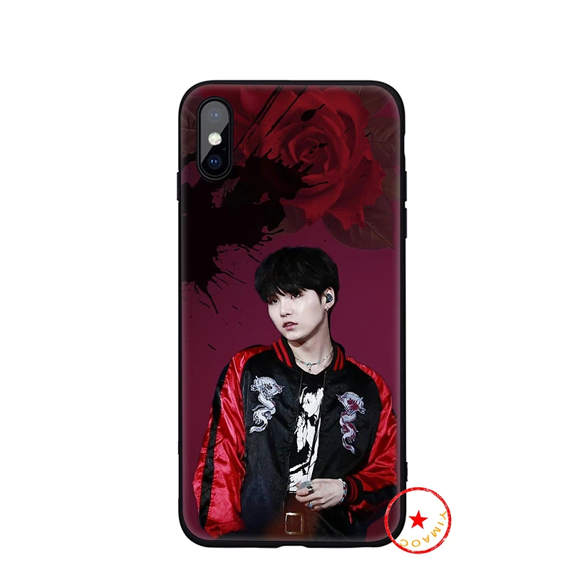 Suga K Pop Min Yoongi K Pop Мягкий силиконовый чехол для телефона iPhone 11 Pro Xs Max X или 10 8 7 6S Plus 5 5S SE Xr 6 Plus 7Plus 8 - Цвет: 13