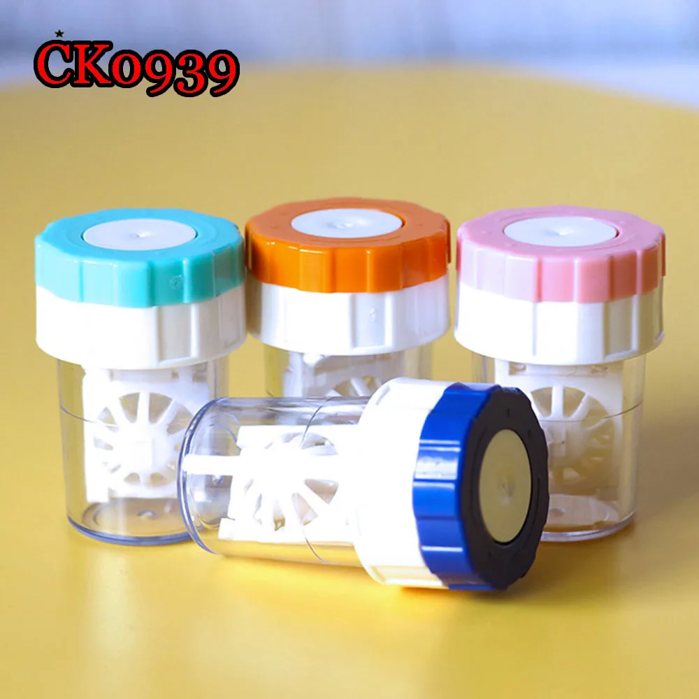 New Easy Carry Pocket Contact Lens Cleaner Manual Lenses Washer Box