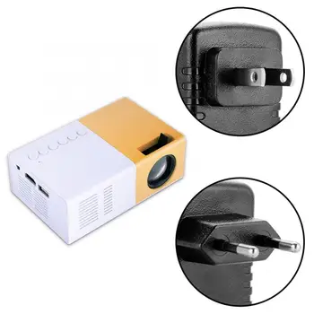 

mini projector Mini Stylish Home Theater Portable LED Projector HD Support 1080P HDMI VGA Multimedia Player mini projecteur