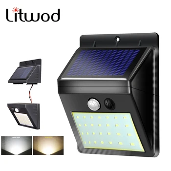 

Led Solar Light SMD2835 White & Warm Wall Lamp Split Motion Sensor Street Outdoor Built in Battery Powered Sunlight Waterproof