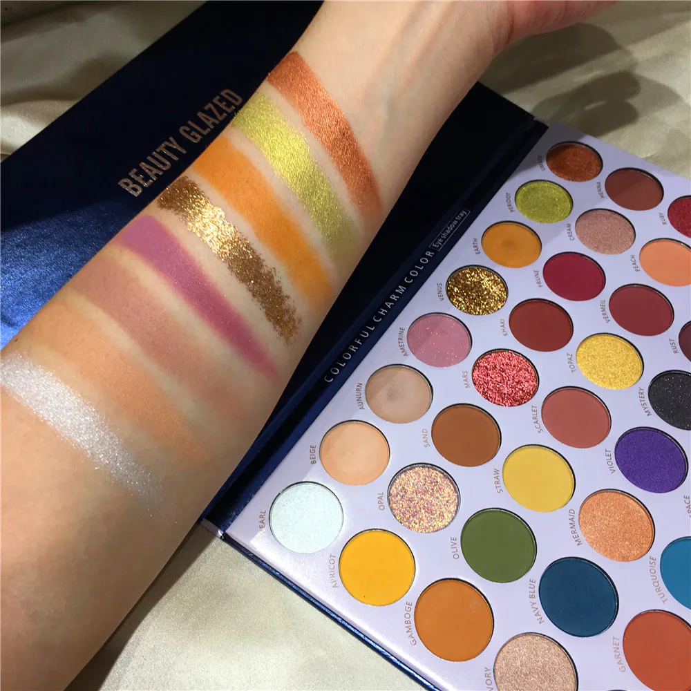 BEAUTY GLAZED разворотная планета 40 цветов Тени для век Палитра искусственная