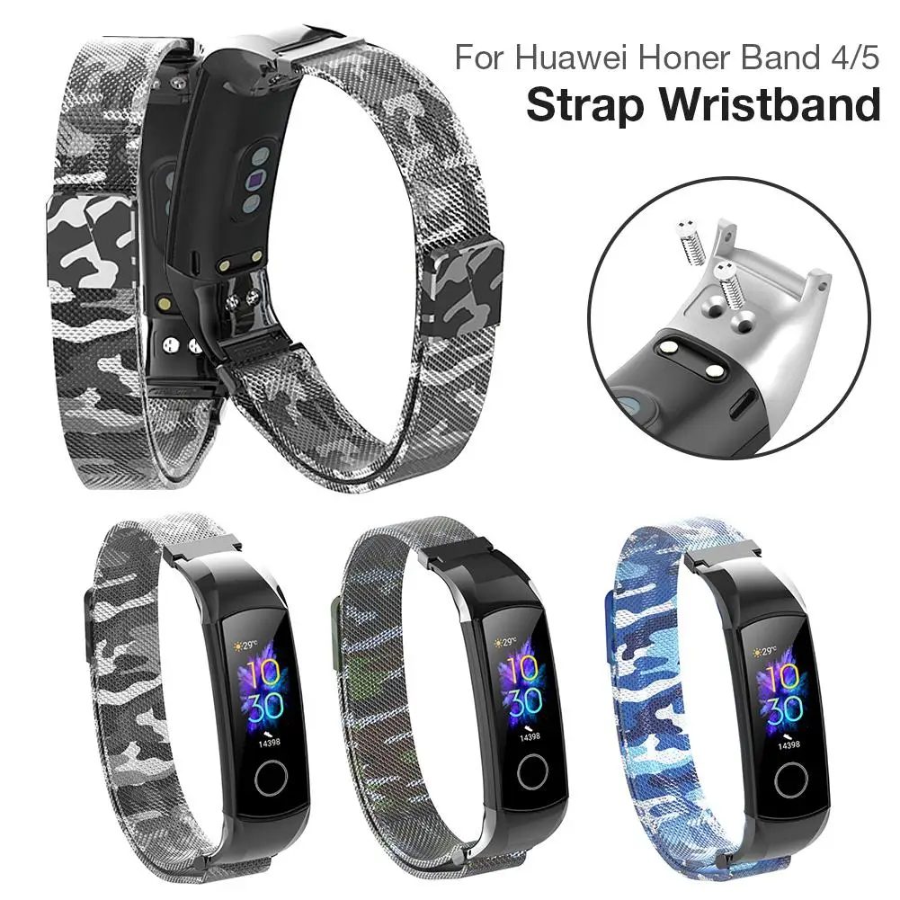 Для Huawei Honor Band 4 5 ремешок Milanis магнитный ремешок из нержавеющей стали для Huawei Honor Band 4 5 аксессуары браслет