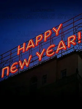 

HAPPY NEW YEAR OUTDOOR neon sign LED neon light neon lamp luces Light letrero custom neon sign for rooms