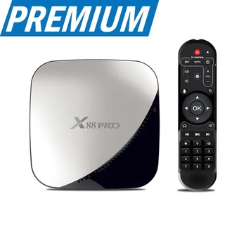 

X88 Pro 4GB+64GB Germany Dutch Arabic Spain Sweden Poland Nordic USA Indian RK3318 Quad Core Android 9.0 TV Box