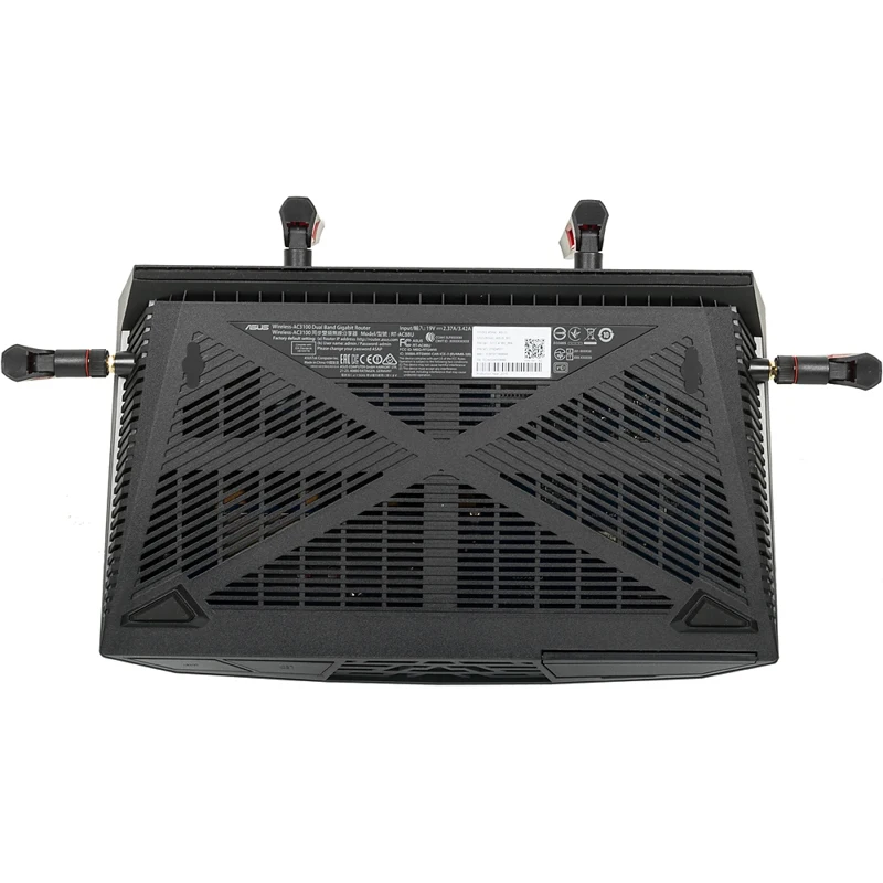 Роутер беспроводной Asus RT-AC88U AC3100 10/100/1000BASE-TX/4G ready черный