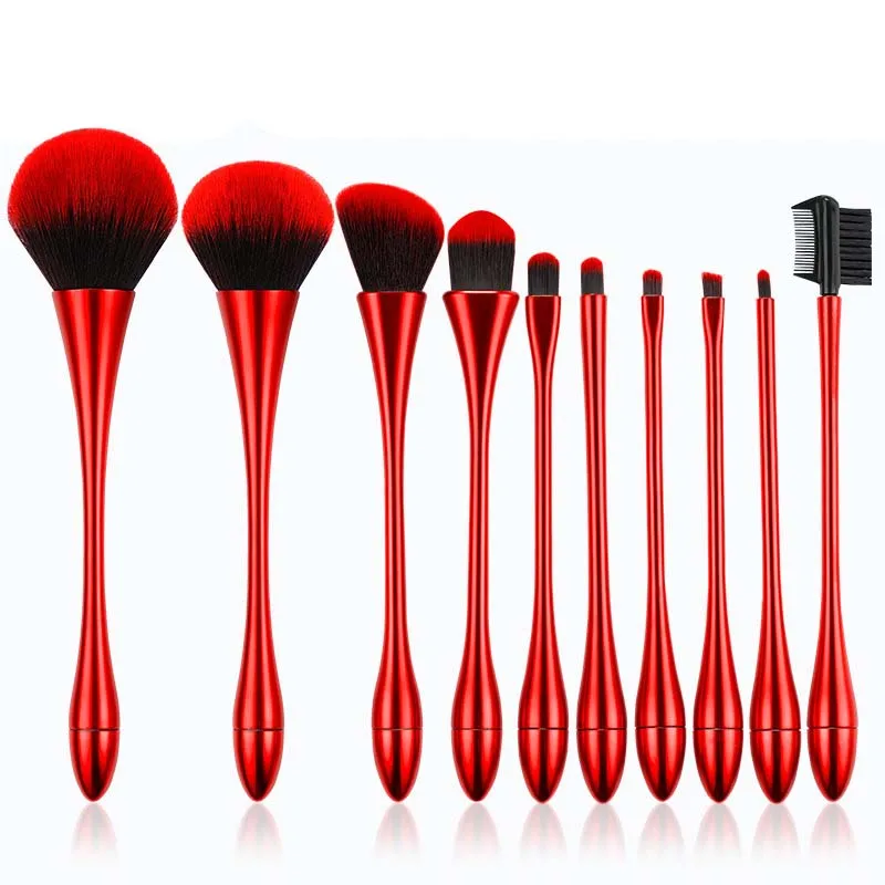 MB03 специальный дизайн Популярная основа для бровей Тени для век макияж кисти набор 11 шт макияж - Handle Color: 10 brushes No Bag