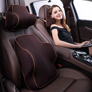 

Car Pillow Memory Cotton Foam Headrest Neck Warm Winter Car Seat Support Lower Back Cushion Lumbar Support Rest Auto Accessories