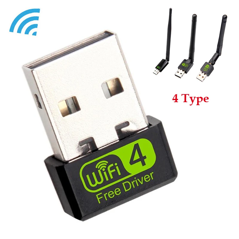 USB Wifi адаптер Бесплатный драйвер 150 Мбит/с Wi fi адаптер Ethernet PC WiFi Dongle 2,4G сетевая карта Antena Wi Fi приемник для Windows