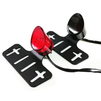 

12V Motorcycle Tail Light Brake Stop Running Light License Plate Holde ATV For Harley Honda Yamaha Suzuki Kawasaki Scooter