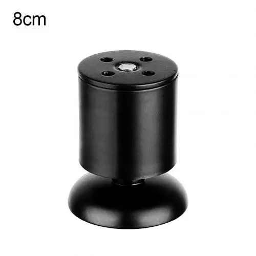 Durable Stainless steel Furniture Leg Adjustable Sofa Cabinet Foot Support Mat Coffee Table Legs Support Legs Furniture Feet - Цвет: 8 cm Black