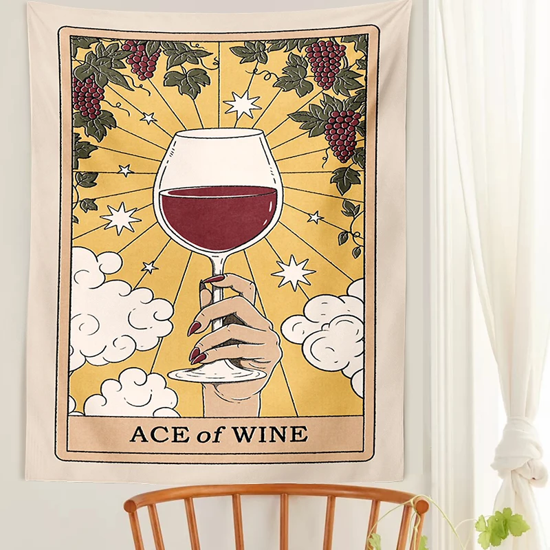 Tapestry Decorations Tarot Cat Paws Tapestry Wall Hanging Tarot Bohemian Witchcraft Home Decoration Hippie Mattress Girls Dorm Room Decor