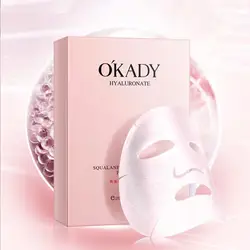OKADY Maternity Masks 10Pcs Hyaluronic Acid Active Peptide Rejuvenating Face Mask Moisturizing Anti-wrinkle Skin Care Products