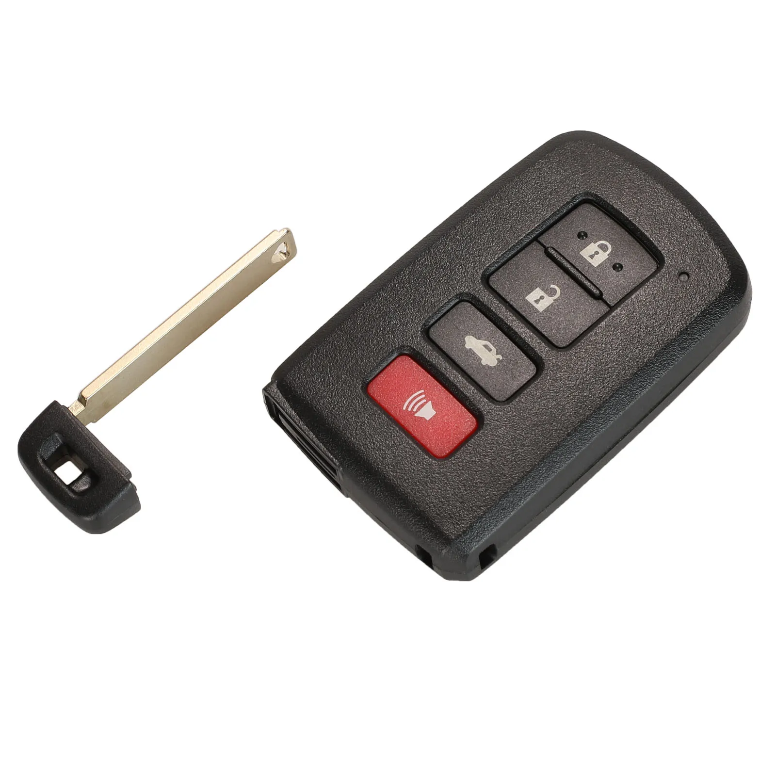 Jinyuqin 10 шт. дистанционный Автомобильный ключ оболочки для Toyota Avalon Camry RAV4 Corolla Highlander 4 кнопки умный ключ корпус fob Uncut Blade