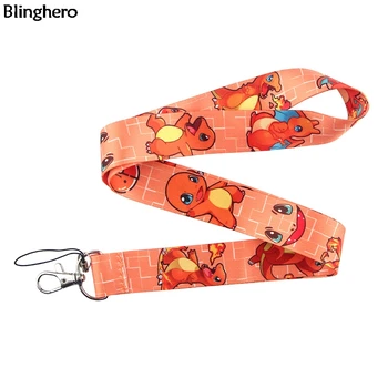 

10pcs/lot Blinghero Cartoon Dragon Lanyard Keys Phone Holder Cute Neck Strap Keyring Hang Rope Fashion Accessory Gift BH0344
