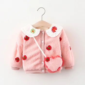 

Baby Winter Jackets Coats Baby Girls Clothes Thick Warm Flower Long Sleeve Kids Outerwear Infant Overcoats Children Clothing