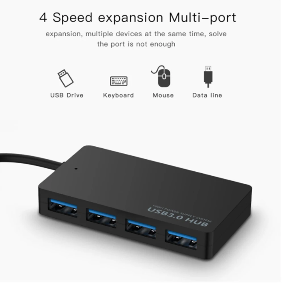 Адаптер USB 3,0 4-Порты и разъёмы док-станция USB делитель док-станция USB чехлы для айфонов 5 5 Гбит/с para ноутбук ПК компьютер концентратор USB