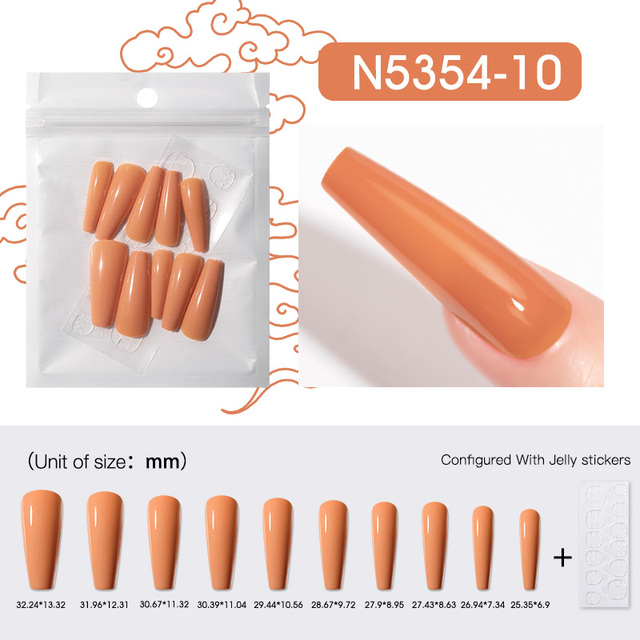 10PCS/LOT False Nail Color Artifical Fake Nails Art  All For Manicure Press On Nail Gel Tools Matt Gel Art Design