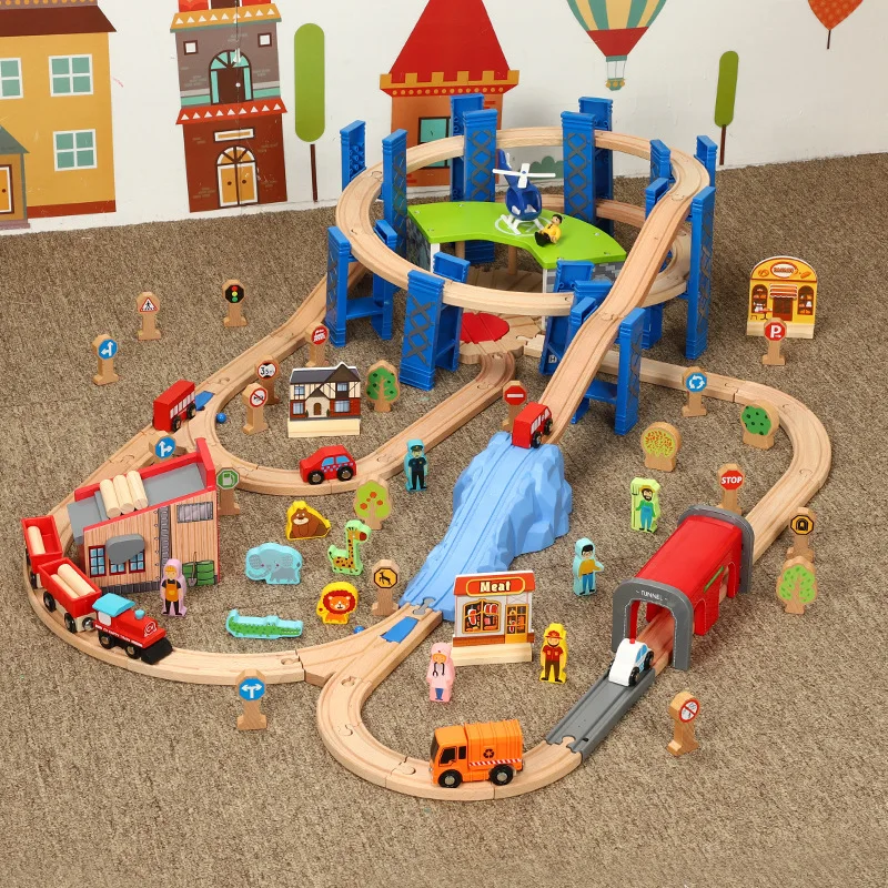 wooden train set add ons
