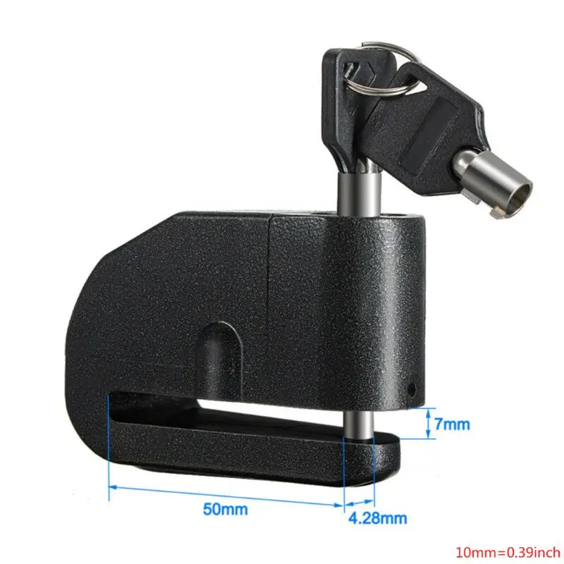 

Motorcycle Bike Alarm Security Brake Disc Wheel Lock Safety with 2 Keys G99A