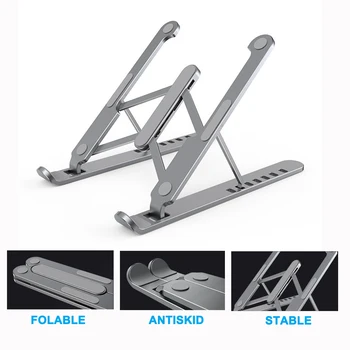 

For Macbook Pro Air DELL HP Lapdesk PC Computer Cooling Bracket Portable 11-17 inch Laptop Stand Foldable Notebook Stand Holder