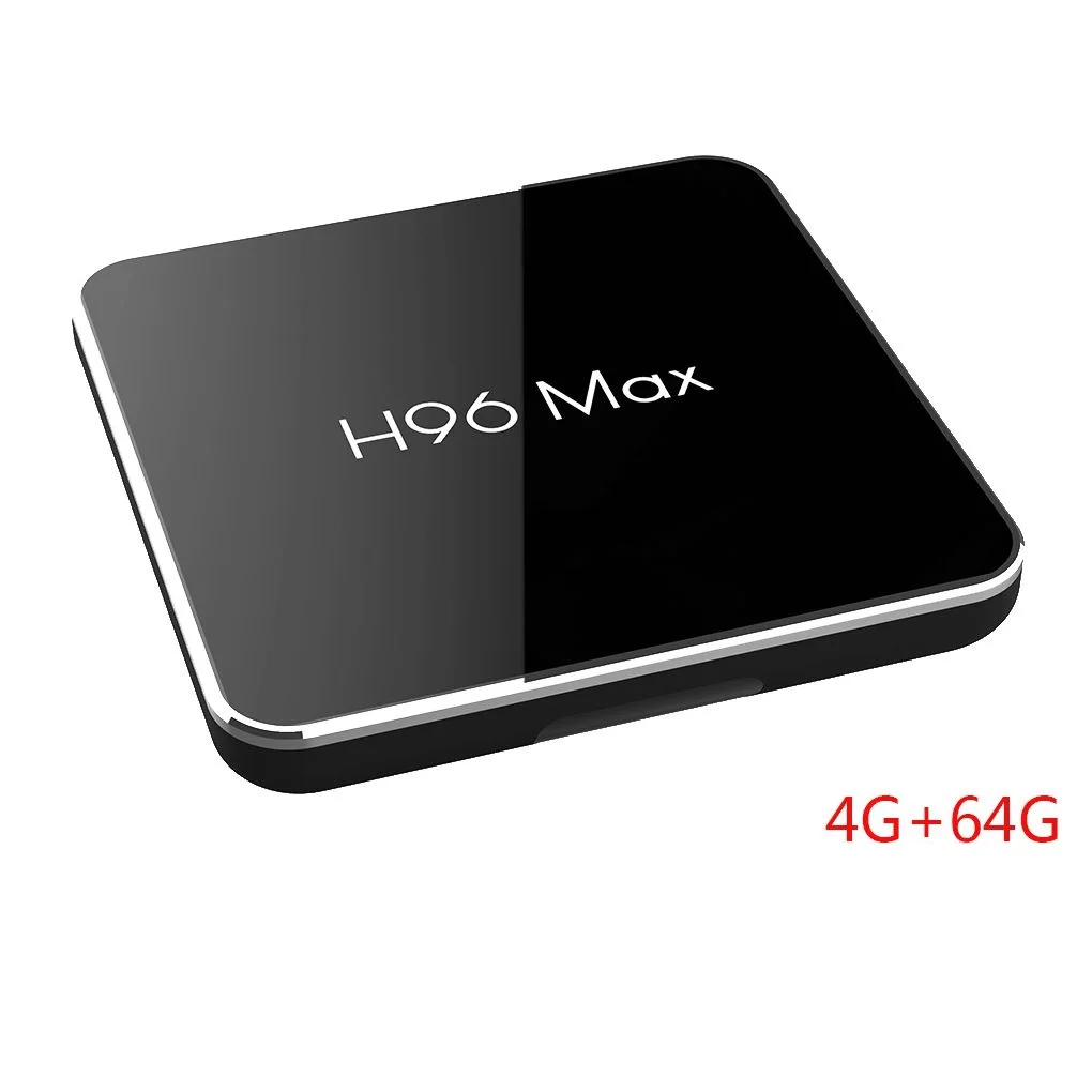 H96 Max x2 caja de tv inteligente Android 8,1 четырехъядерный процессор Amlogic S905X2 LPDDR4 4 ГБ 32 ГБ 64 Гб 2,4G y 5 ГГц Wifi 4 K ТВ-приставка - Цвет: 64G