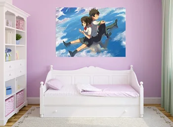 

[Self-Adhesive] 3D Your Name 105 Japan Anime Wall Stickers Mural Decal Wall Murals AJ WALLPAPER Belly