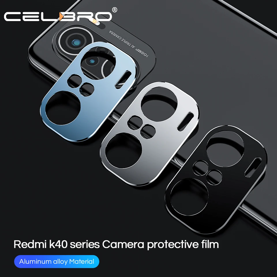 Защитная пленка для объектива камеры Xiaomi Redmi K40 Pro Plus чехол с 3D металлическим