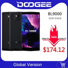 DOOGEE BL9000 смартфон 6 ГБ 64 Гб Helio P23 Восьмиядерный 5V5A флэш-зарядка 9000 мАч Беспроводная зарядка 5,9" FHD+ Android 8,1 МП