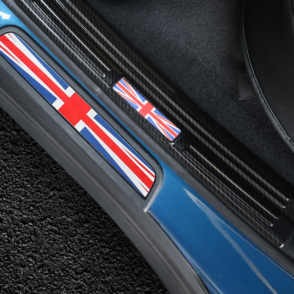 4 шт порога протектор порога крышка из углеродного волокна наклейка для Mini Cooper S JCW One F60 аксессуары для земляков