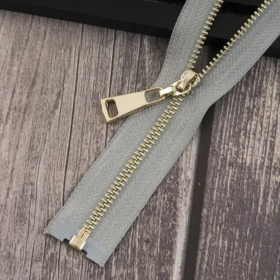 graygold 2 шт. 3#40 см 70 см Lightgold Open-end металлическая молния для шитья куртки юбка молния Cremalleras молния DIY аксессуары для одежды - Цвет: graygold