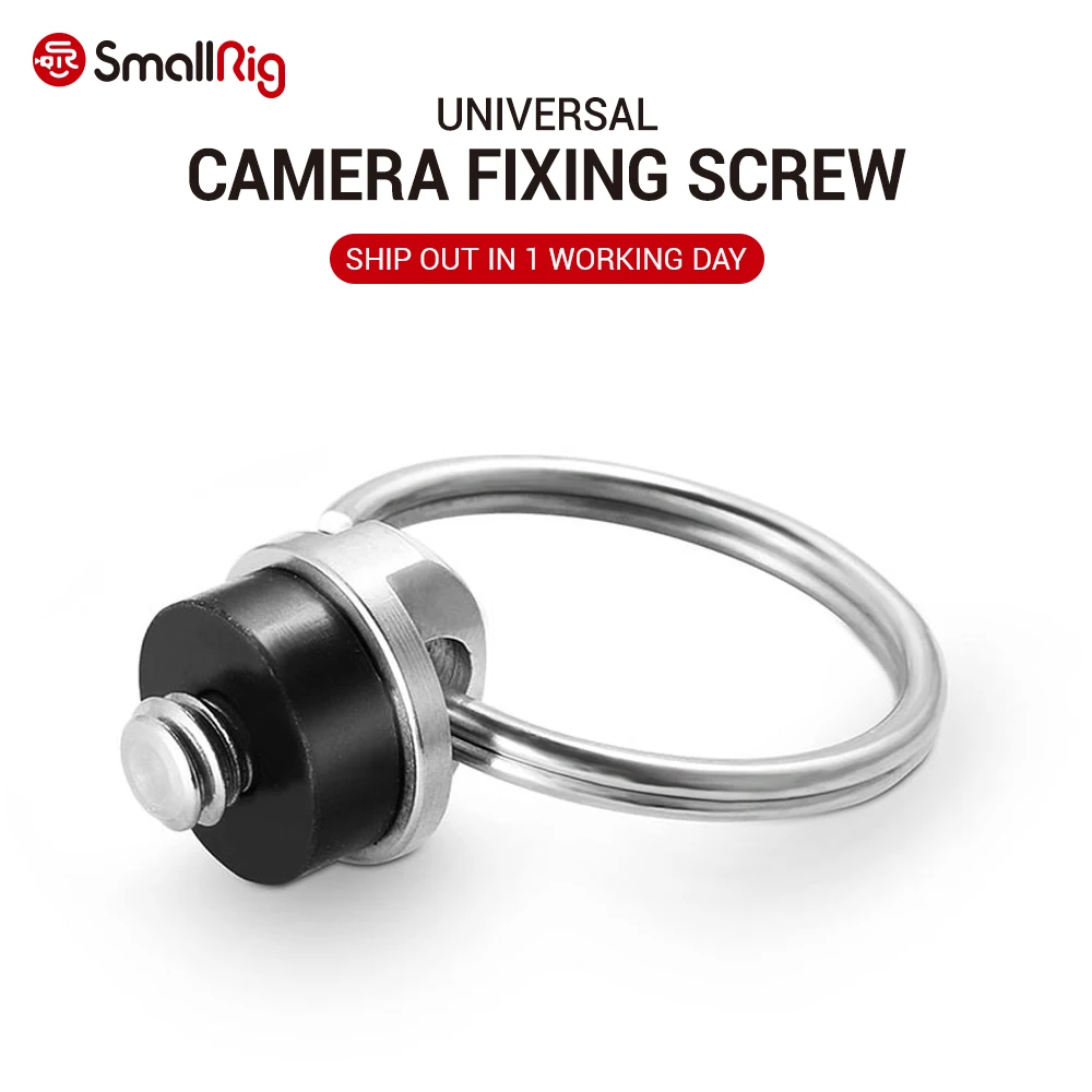 

SmallRig Standard 1/4"-20 Threaded Screw Adapter Stainless Steel Tripod Mounting Screw for Quick Release Neck Strap SLR/DSLR-974