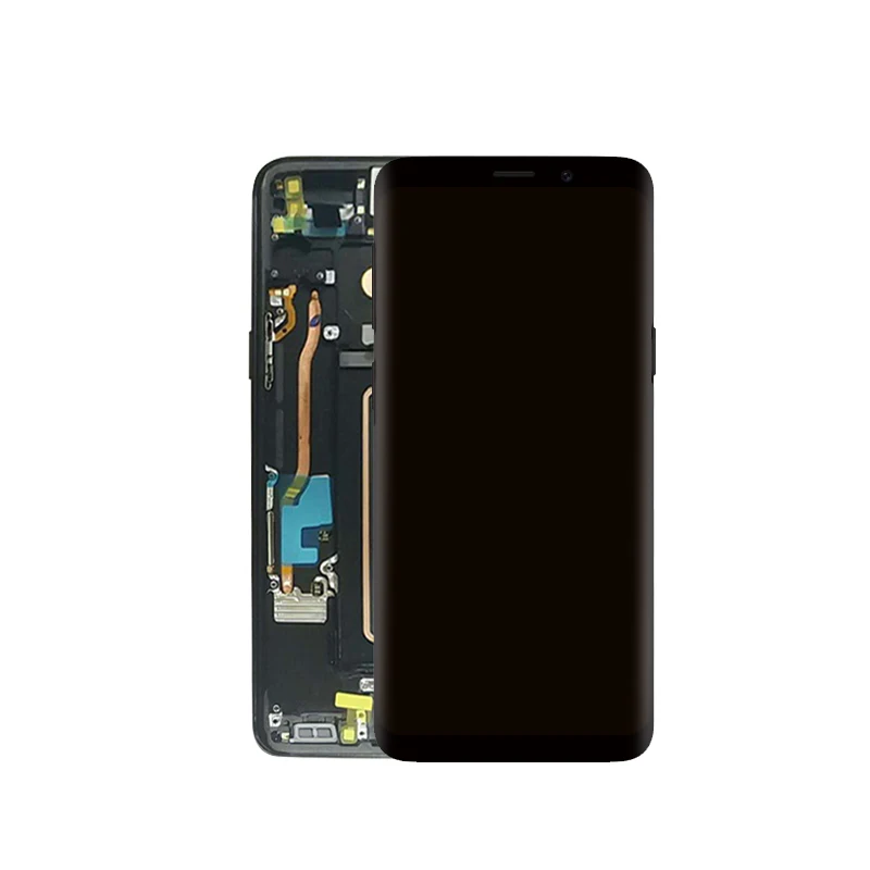Супер AMOLED Замена для SAMSUNG Galaxy S9 lcd сенсорный экран дигитайзер с рамкой S9 Plus lcd G960 G965 с рамкой