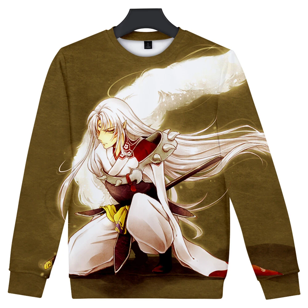 Inuyasha Объемная толстовка с 3D принтом Мужская/wo Мужская рубашка повседневная одежда толстовки с длинным рукавом Harajuku популярный топ