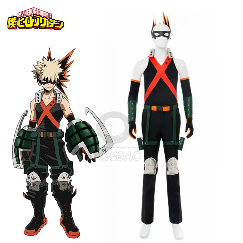 Bakugou Cosplay My Hero Academia Katsuki Bakugo Kacchan Cosplay Costume