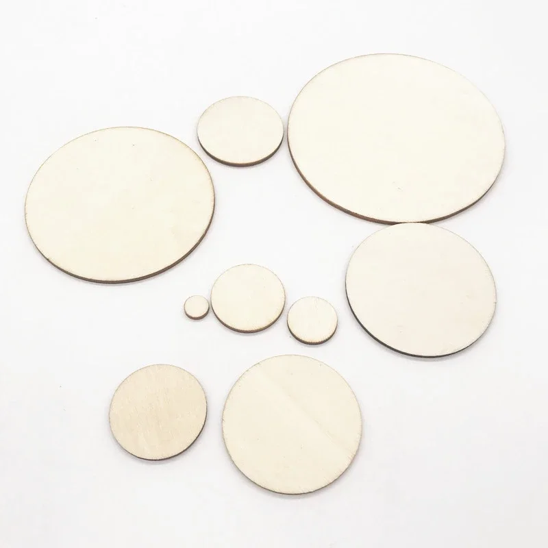 60 Pièces Ovales En Bois 60x30mm – Découpes Brutes Pour Loisirs Créatifs, Uxcell