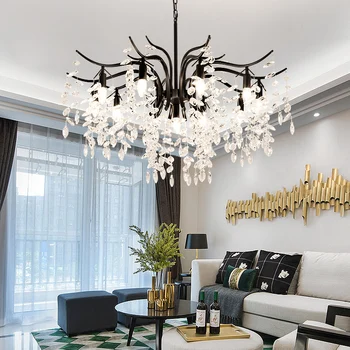 

Led Crystal chandelier home lighting luminaire lustres de cristal Modern kitchen Dining room Living room chandeliers candelabro